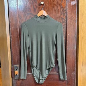 H&M Olive Green Long Sleeve Bodysuit